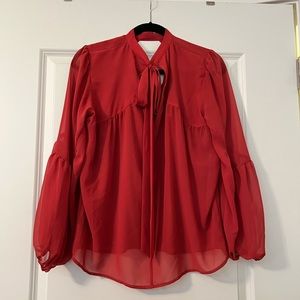 Express Dolman Style Tie Up Blouse